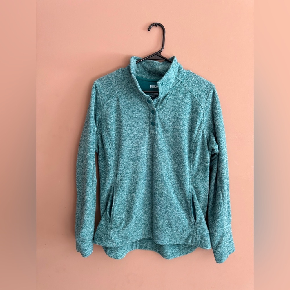 Duluth Trading Co. Quarter Button Fleece Pullover